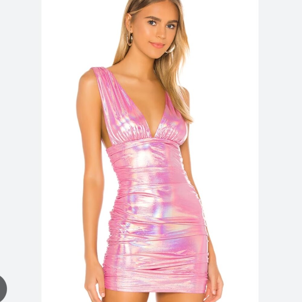 Superdown Kerrie Deep V Dress